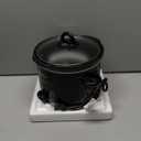 Elite Gourmet MST-350B Electric Slow Cooker, Adjustable Temp, Entrees, Sauces, Stews & Dips, Dishwasher Safe Glass Lid & Crock (3 Quart, Black)