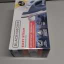 BLACK+DECKER Easy Steam Compact Iron for Clothes, Automatic Shutoff, Nonstick Plate, Light Weight, 1200 Watts