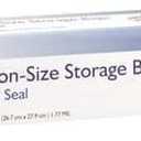 3 x Extra Strong Premium Zip Seal Gallon Storage Clear Plastic Bags - 10.5" x 11" (12 Pc) - Perfect for Home, Kitchen, and Travel