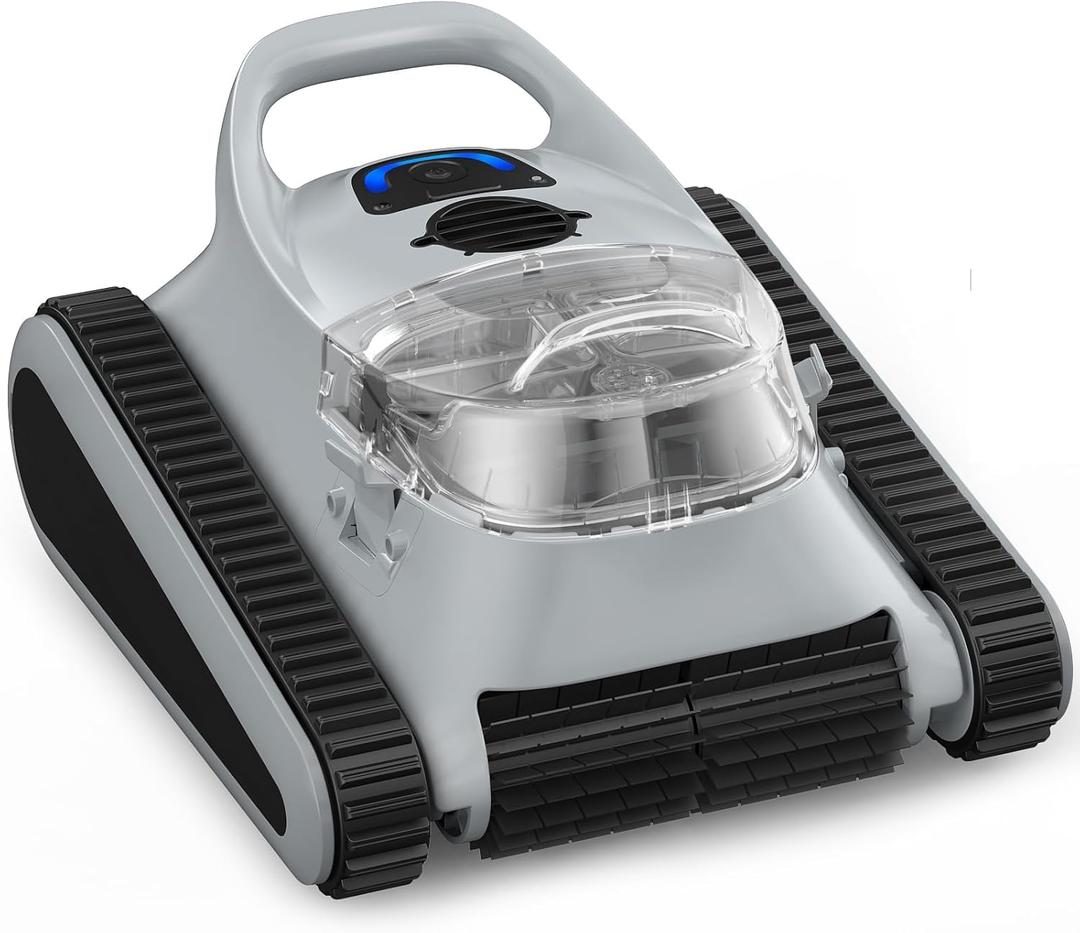 Cordless Robotic Pool Cleaner, Pool Vacuum 180W Brushless Motor, 45000Pa Suction, Wall & Waterline Climbing, Auto Path Mapping, for Inground & Above-Ground Pools up to 2150 Sq. Ft.