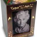 Wooden Cremation Urns with Photo Frame for Human Ashes Adult Female Male, Wood Urns Box and Casket, Funeral Decorative Urn with Picture for Adults Up to 200 lbs (Large, Cardinal) (Vertical 200lbs, Photo - Cardinal)