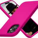 Cordking for iPhone 17 Case, Silicone Ultra Slim Shockproof Protective Phone Case with [Soft Anti-Scratch Microfiber Lining], 6.3 inch, Hot Pink