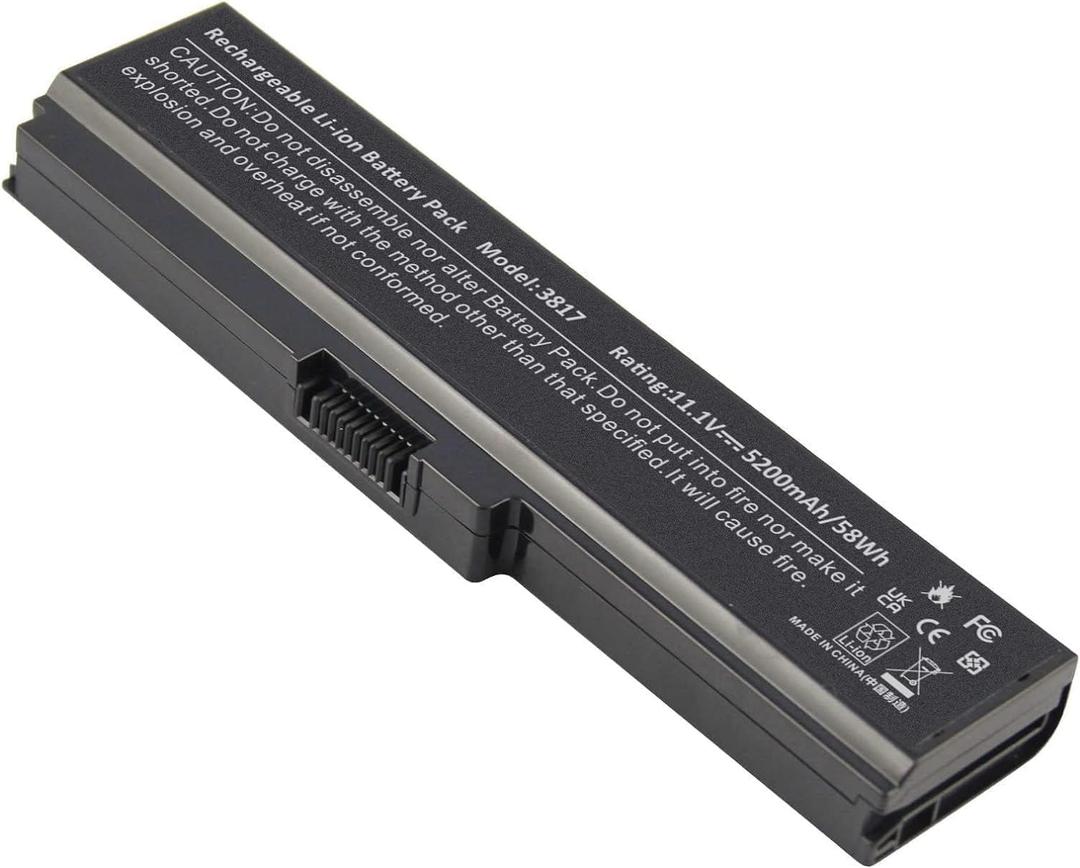 PA3817U-1BRS Battery for Toshiba Satellite L755 C655 M645 L750P L600 L675 L675D L700 L745 L750D L755D M640 P745 Series, Fit PA3818u-1BRS PA3819U-1BRS