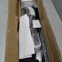 Hand Rails for Outdoor Steps, Metal Stair Railing Handrail, 4 Steps, Black