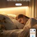 PAUTIX COB LED Strip Light,LED Lights 16.4ft,UL Listed Warm White 2700K Dotless Strip Lights,CRI93+ Super Bright Dimmable 24V Flexible Tape Light with RF Remote,for Cabinets,Kitchen Office Lighting
