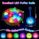 18 PCS LED Puffer Balls Light Up Party Favors for Kids 8-12 Goodie Bags Stuffers Classroom Treasure Box Prizes Bulk Fidget Toys Bouncy Balls School Prize Pinata Filler Birthday Party End of Year Gifts