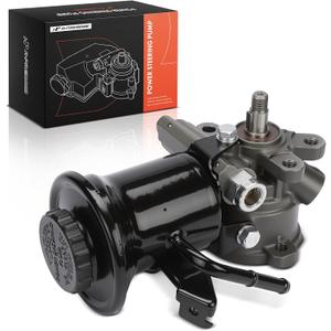 A-Premium Power Steering Pump, with Reservoir, Compatible with Toyota 4Runner/Pickup (Hilux) 1988 1989 1990 1991 1992 1993 1994 1995, 3.0L, Replace # 4432035411, 4432035430