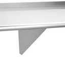 HALLY SINKS & TABLES H Stainless Steel Shelf 18 x 60 Inches, 450 lb, Commercial Wall Mount Floating Shelving for Restaurant, Kitchen, Home and Hotel