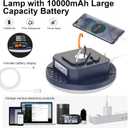 10000mAh Rechargeable 3000LM Tent Light Camping Light, 6500K 24Hours Long Play Time , Outdoor Night Market Light Night Fishing Lantern Emergency Lights for Hurricane Tsunami disasters (Colorful)