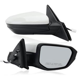 Passenger Side Mirror Compatible With 2016 2017 2018 2019 2020 2021 Honda Civic Coupe Sedan Hatchback,Mirror with Power Glass,Non-Heated,Manual Folding