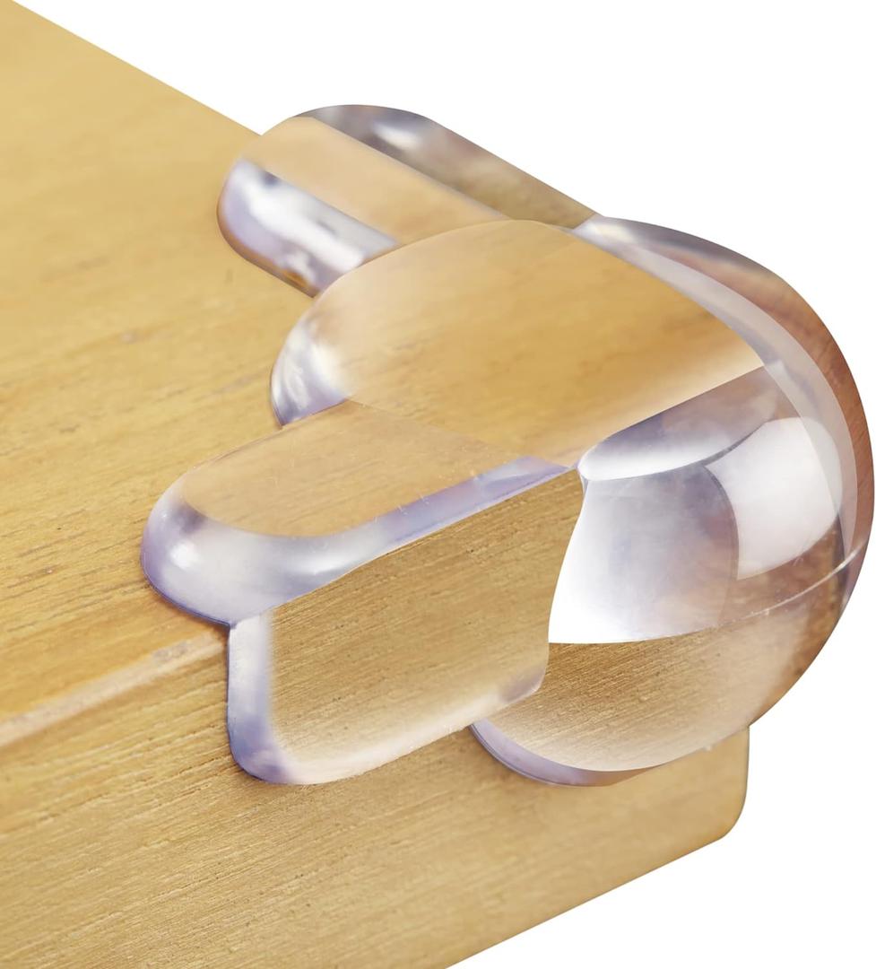 Corner Protectors for Baby (12 Pack) - Patented - New & Improved Edge Protector for Baby Transparent Corner Protectors - Baby Safety Products to Baby Proof Corners and Edges