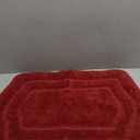 COSY HOMEER Extra Thick Bath Rugs for Bathroom - Anti-Slip Bath Linen Sets Mats Soft Plush Yarn Shaggy 100% Strong Polyester Living Room Bedroom Water Absorbent (Red,17x27 - Inches)