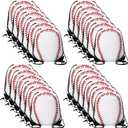 Sadnyy 24 Pcs Baseball Birthday Party Favors Baseball Drawstring Bags Softball Backpack Swag Bag Ideas Gift for Team(White, Red)