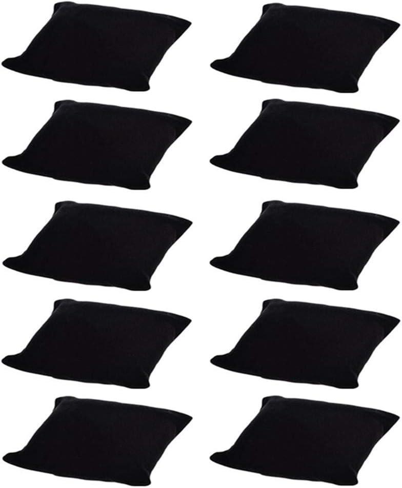 10-Pieces Velvet Small Bracelet/Watch Pillow Jewelry Displays (Black)