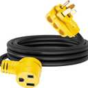 6 AWG Welder Adapter Cord 10 FT, Heavy Duty NEMA 14-50P Male to 6-50R Female Extension Cord, STW 6AWG/3C 50 Amp 250 Volts 12500 Watt, Generator RV to Welder Tesla EV Charger Adapter Cord