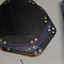 SHYVIA Dice Tray for RPG DND Table Games Metal Dice Rolling Tray Holder Dice Storage Box Larger Size Double Sided Folding PU Leather and Velvet 4 Pieces