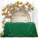 OQSQ Red Sequin Tablecloth 50x80 inch, Glitter Drape Table Cloth, Sparkle Sequence Table Overlays for Thanksgiving Day Wedding Birthday Party Baby Bridal Shower