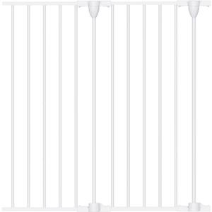 Babelio 32" Baby Gate Extension for Foldable Extra Wide Gates, 30" Tall Metal Dog Fence Extension, 2 Metal Panels, White