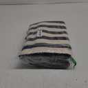 IOHOUZE Black Beige Striped Rug -3'x5' Front Door Rugs Outdoor, Washable Area Rug for Front Porch, Spring Summer Welcome Mats Outdoor Indoor, Doormat for Entryway Porch Entrance