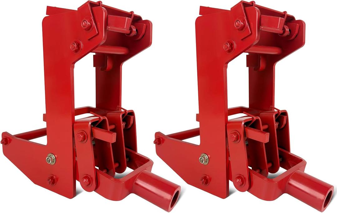 2pcs Portable Wall Jacks for Framing, 1000lbs Capacity Heavty Duty, Fits 1-1/2"x3-1/2 Fir Poles & 1" OD Steel Pipe, Malleable Casting Iron Wall Jack for Lifting Wall Beams