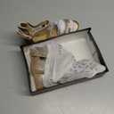 IDIFU Women's Block Low Chunky Heel Strappy Sandals Open Toe Ankle Strap Dress Wedding Evening Shoe for Women Bridal (Rose Gold Shiny, 8.5 M US)