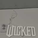 Wicked the Movie Neon LED Hanging Wall Art, Decorative Lighting for Kids Bedroom & Playroom Wall Dcor, 4.4 x 8.94