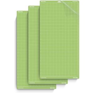 Standard Grip Cutting Mat for Cricut Maker 3/Maker/Explore 3/Air 2/Air/One (12x24 inch,3pack) Adhesive&Sticky Non-Slip Flexible Square Gridded Cut Mats Replacement Accessories Mats Vinyl Craft