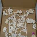 gisgfim 36Pcs Wooden Magnet Painting Craft Kit DIY Wooden Magnets Coloring Arts Crafts for Kids Ages 4-8 8-12 for Birthday Party Gifts Toys Jungle Animal Creativity Supplies Party Favors