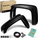 YHTAUTO OE Factory Style Fender Flares w/Hardware Kit Fit Chevy Silverado 1500 2007-2013, 5.8FT/69.3" Short Bed Only, Excl. 2007 Classic Models, Matte Black Wheel Flare Cover Protector, Set of 4 (5.8 FT Bed)