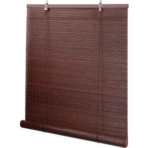 Bamboo Blinds for Interior Windows, Easy to Install Bamboo Shades for Indoor Windows, Custom Roller Shades for Indoor Window and Outdoor Patio (71"W x 64"H, Bamboo Maroon Color)