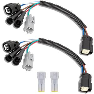 Update LED Headlight Conversion Pigtail Connector Wiring Harness for Toyota Tacoma 2016 2017 2018 2019 2020 Upgrade LED Headlamp Adapters Left and Right