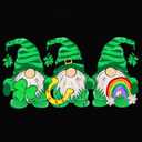 Womens St Patricks Day Shirt Lucky Shamrock Paddy's Day T-Shirt Irish Clover Tee Tops (Medium, Black)