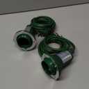 Outdoor Halloween Spotlight Floodlight with Stake Plug in, Weather Resistant, Heavy Duty for Yard, Flag, Holiday Decor, 120V, 6FT Power Cord, PAR38 Bulb Base, Green, ETL Listed