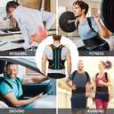 DIANMEI Back Brace Posture Corrector for Women and Men, Back Braces for Upper and Lower Back Pain Relief, Adjustable and Fully Back Support Improve Posture and Lumbar Support(XL, 39.5"-43" Waist)