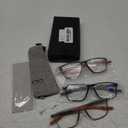 Sports Reading Glasses for Men and Women Ultralight Flexible Anti-Blue Light Readers 3 Pack +1.50 Pattern Orange+pattern Blue+pattern Brown