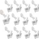 QCAA Sliding Window Security Lock, Aluminum, White Coated, 12 Pack, Made in Taiwan