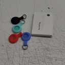 4Pack,Compatible with Airtag Holder Case with Keychain IPX8 Waterproof,Shockproof GPS Tag Tracker Cover [Anti-Scratch] [PC+Silicone] for Item Finders Case for Pets,Kids,Luggages-Black/Blue/Green/Red