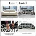 Boho Couch Cover Blanket for Sofa, Boho Chenille Sofa Cover Blanket,Boho Sofas Throw Cover, Chenille Blanket Couch Throw Covers for 2-3 Cushion Couch Pet Friendly Washable(Black, 71"x 118")