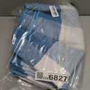 Spring Rugs Blue and White Plaid, 3'x5' Area Rug Outdoor Indoor Easter Front Porch Doormat Cotton Hand-Woven Layered Door Mats for Entryway Patio Entryway Laundry Bedroom Living Room