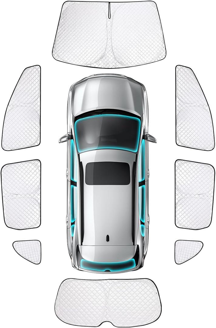ZATOTOO Car Window Shades for 2017-2022 CR-V Sun Shade for Side Window Front Rear Windshield Triangular Window Shade Full Privacy Heat UV Ray Sun Blocker for Camp Nap Long Time Parking