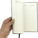 3 x Business Notebook, 1 8.3-inch x 5.7-inch A5 hardcover PU leather notebook, 8mm grid 200 pages -100 study and office notebooks diary (Pink)