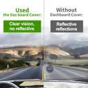 Dashboard Cover for Honda Civic 2006-2011 Non-Slip Front Dash Cover Mat Flannel Silicone