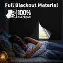 Magnetic Blackout Window Cover, 63" x 58" Portable Blackout Curtains for Bedroom, No Drill Windows Shades & Black Out Blinds, Temporary Black Out Shades for Window Film Nursery Travel RV - Blacks