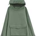 Women Frog Hoodie Zipper Mouth Hoodie Cute Sweatshirt for Teen Girls (XX-Large, Green)