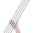 Aluminum Tube, 6063 Aluminum Round Tube, 3/8" OD x 0.04" Wall x 36" Long Seamless Aluminum Straight Tubing, 4 Pieces