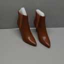 JOY IN LOVE Women's Ankle Boots Middle Heel Pointed Toe Stiletto Boots (8)