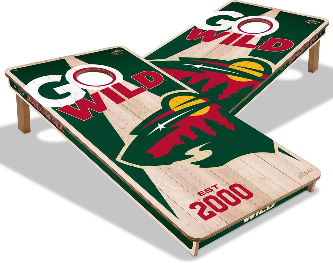 YouTheFan NHL 2 x 4 Professional Wood Cornhole Game (Team Colors)