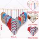 Amestrina Boho Tapestry for Bedroom, Boho Wall Decor for Bedroom, Large Wall Art for Living Room, Macrame Wall HangingWall Tapestry for Living Room (Red)