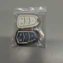 REPROTECTING TPU Key Fob Cover Compatible with (5 Buttons) 2014-2019 Cadillac ATS CT6 CTS Escalade Escalade ESV SRX XT5 XTS (Black/White)