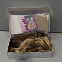 Long Ombre Blonde Wigs for Women 26 inch Long Wavy Middle Part Wig Ombre Blonde Wigs Upgraded Protein Fiber Hair Replacement Wig Cosplay Costume Halloween Wig(26'' Brown Ombre Blonde)